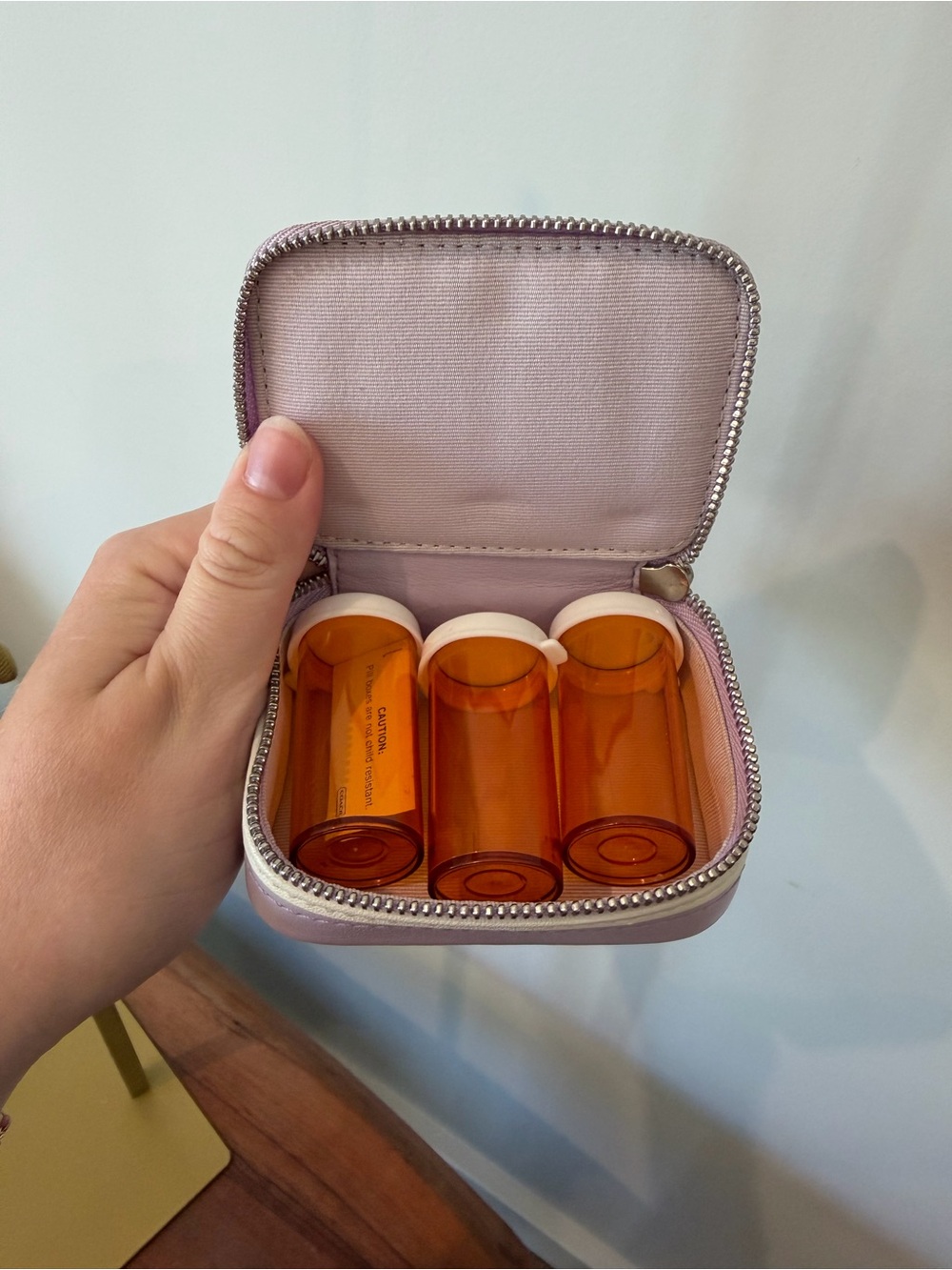 Coach Purple Pill Case with Pill Bottles - Picture 8 of 8